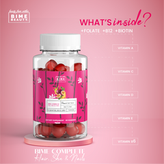 Bime Complete Hair, Skin & Nail Gummies