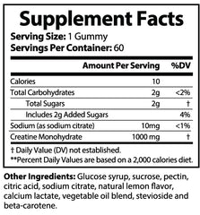 Pure Creatine Gummies Ingredients
