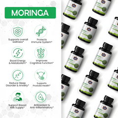 Moringa Capsules for Immunity & Antioxidant Support