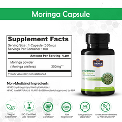 Moringa Capsules for Immunity & Antioxidant Support