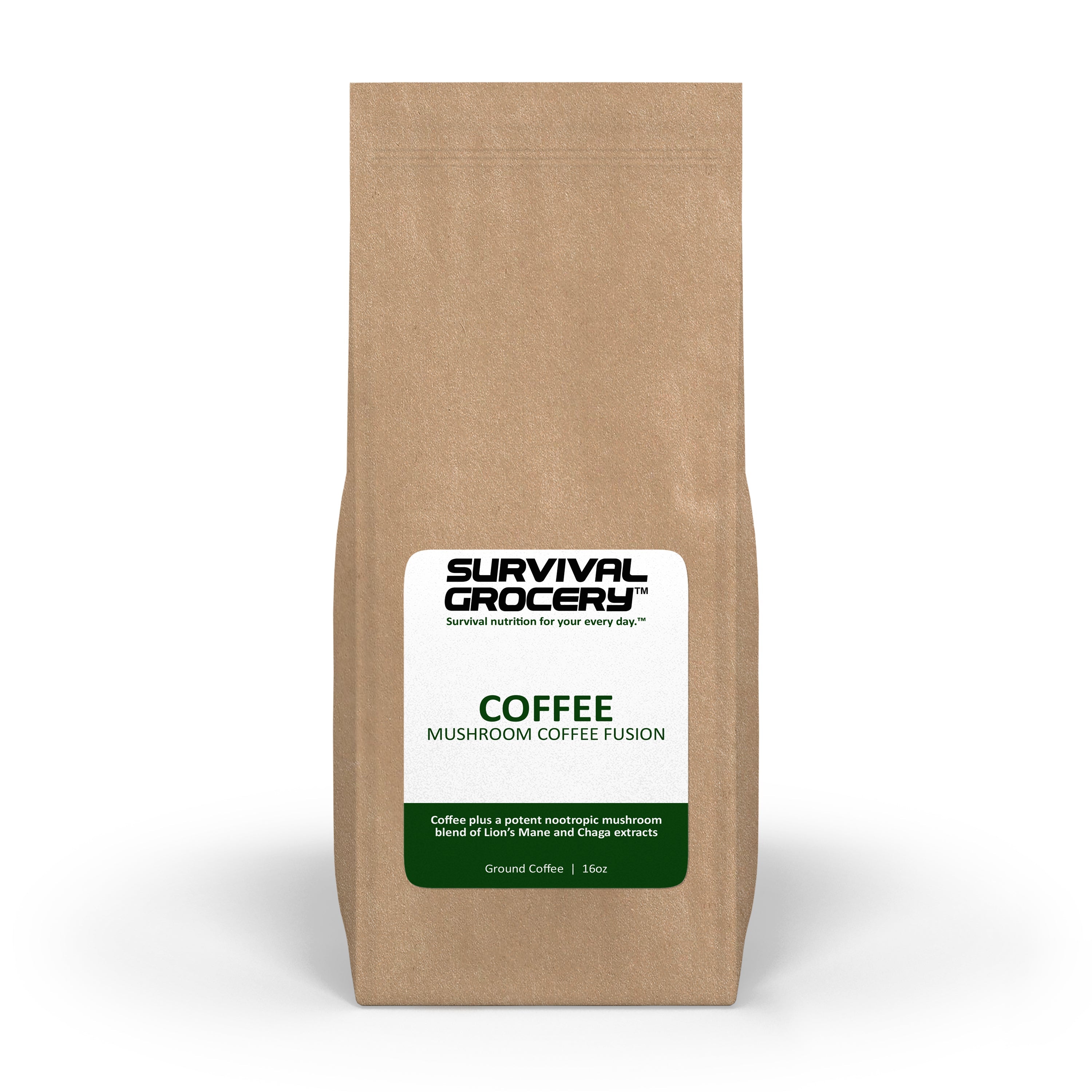 Mushroom Coffee Fusion - Lion’s Mane & Chaga 16 oz