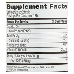 Spectrum Essentials Fish Oil With Vitamin D (1x250 Sgel)