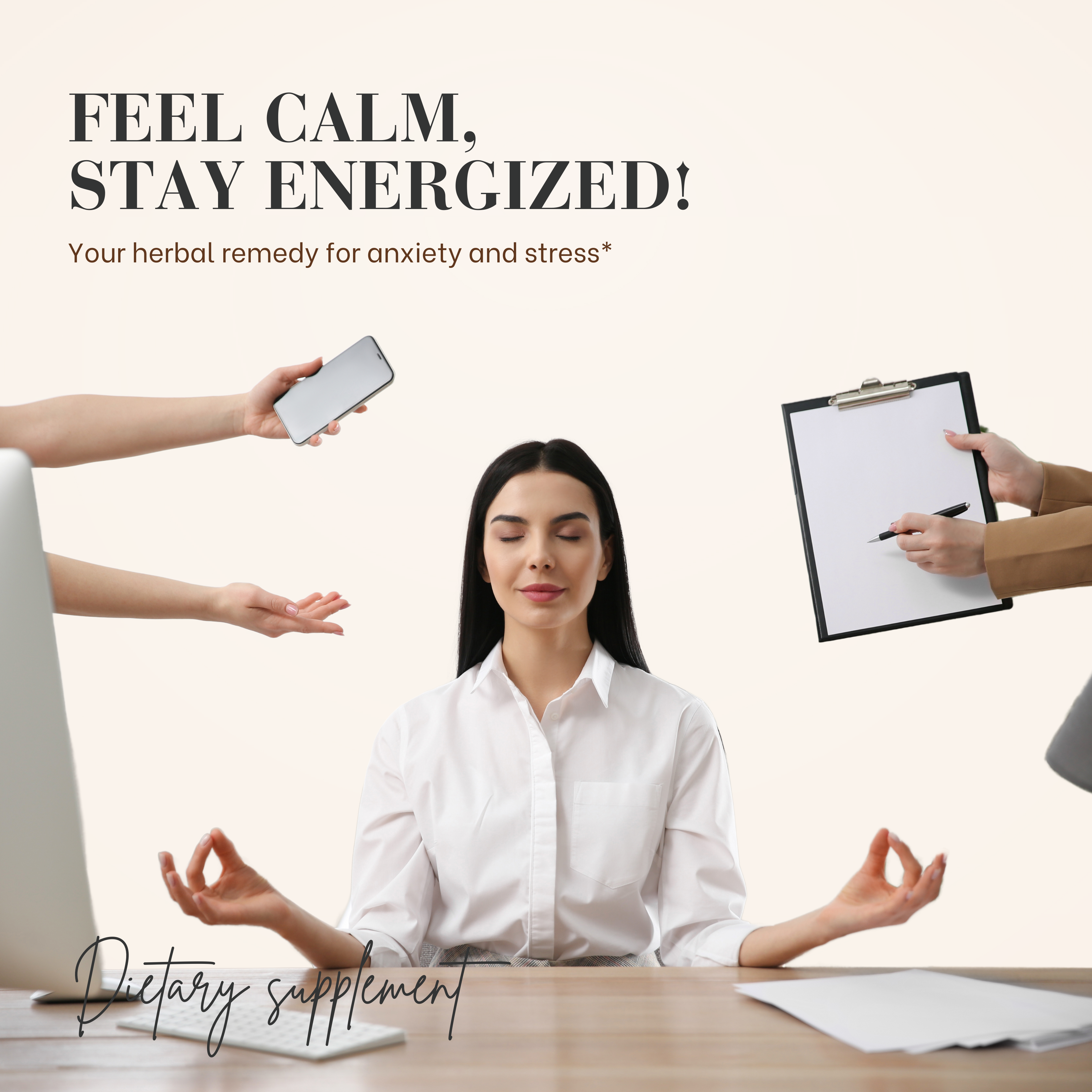 ASHWAGANDHA WITH BLACK PEPPER & MELATONIN PLUS