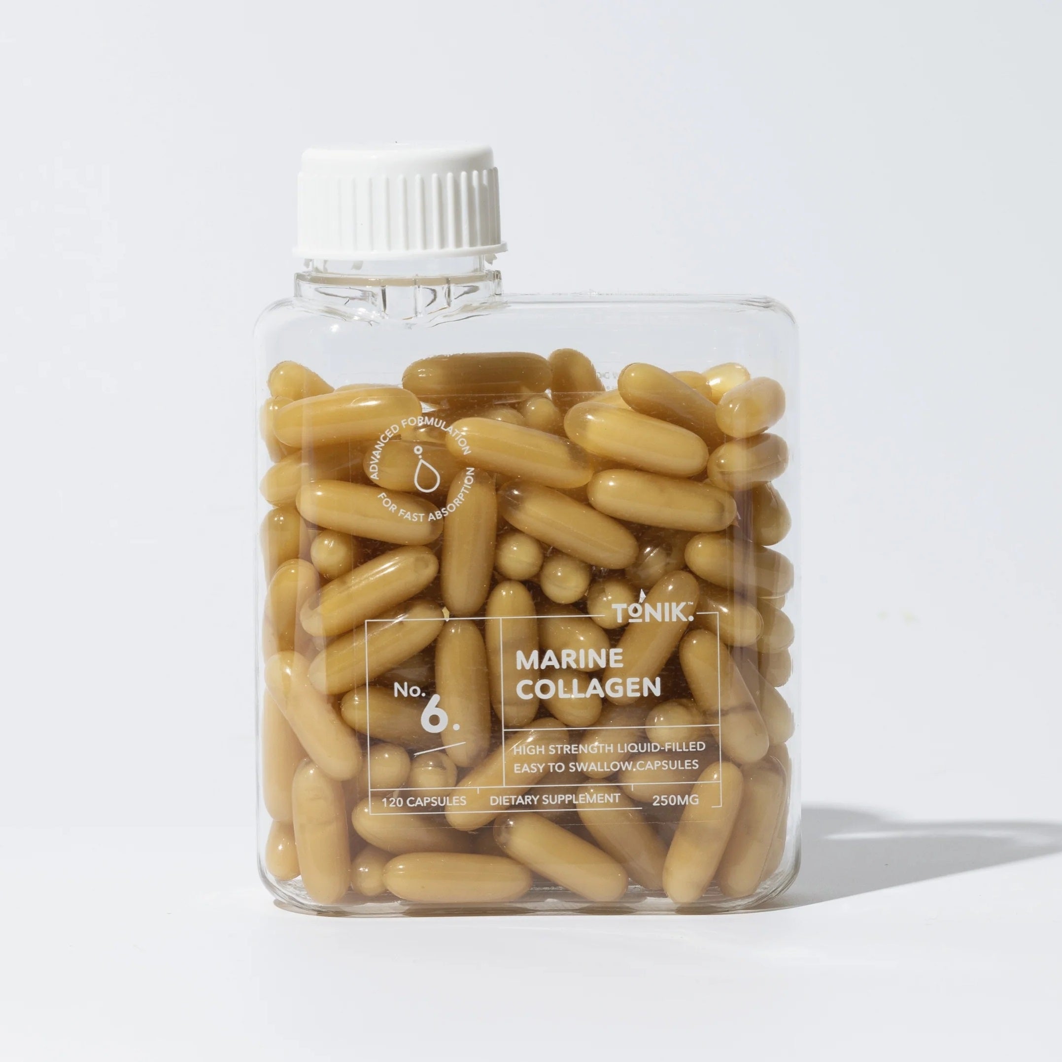 Tonik Marine Collagen Capsules — 120 Caps | Skin, Hair & Joint Support