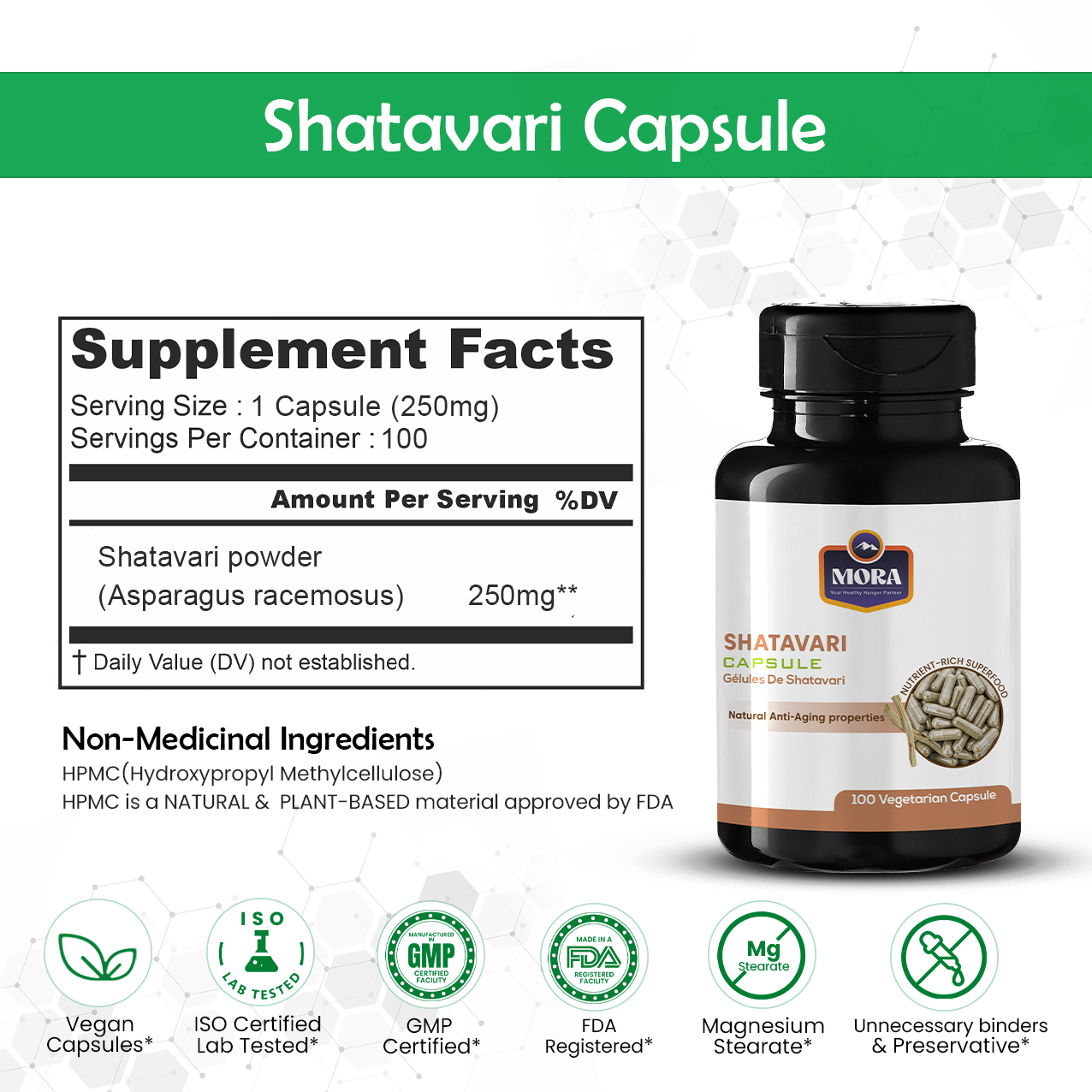 Shatavari Capsules for Hormonal Balance & Vitality