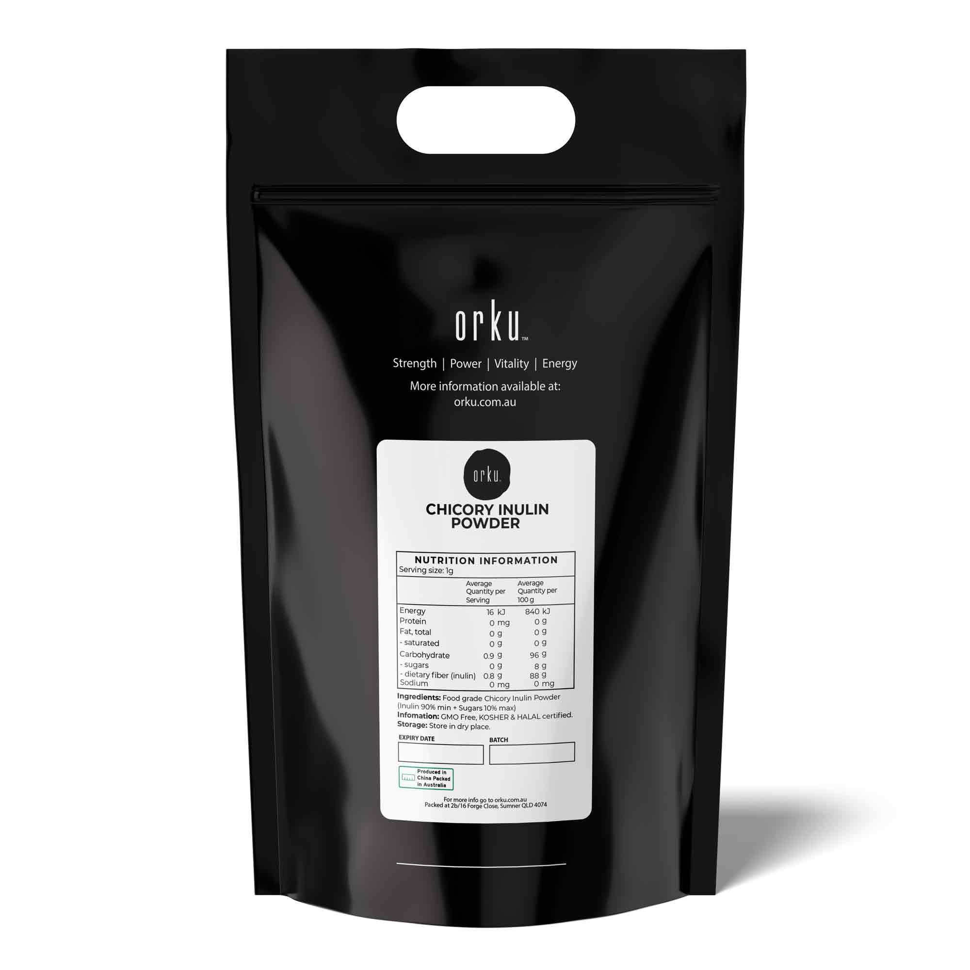 NNEDSZ Orku 20Kg Chicory Root Inulin Powder - Natural Prebiotic Unflavoured Supplement