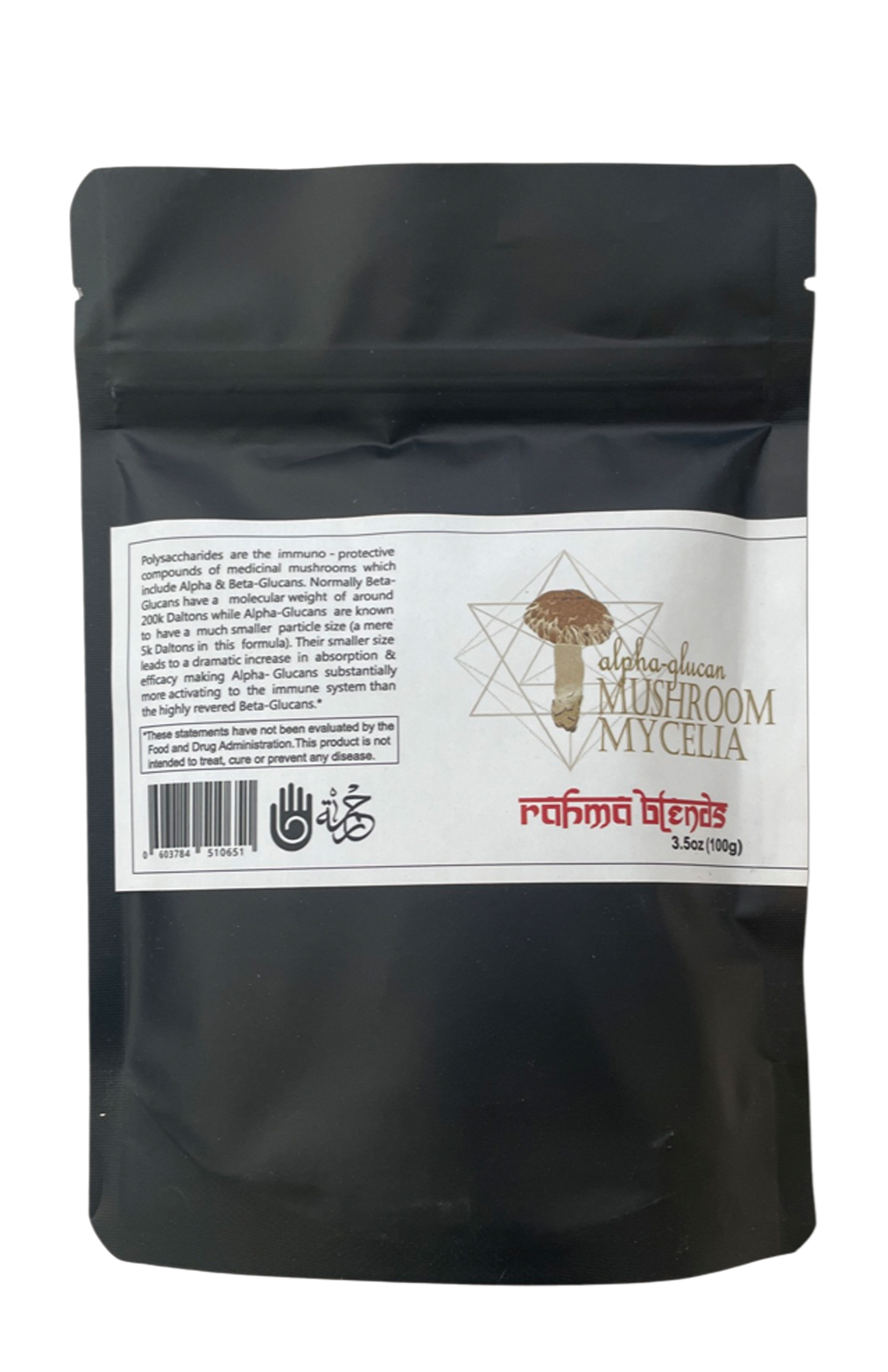 Alpha-Glucan Mushroom Mycelia