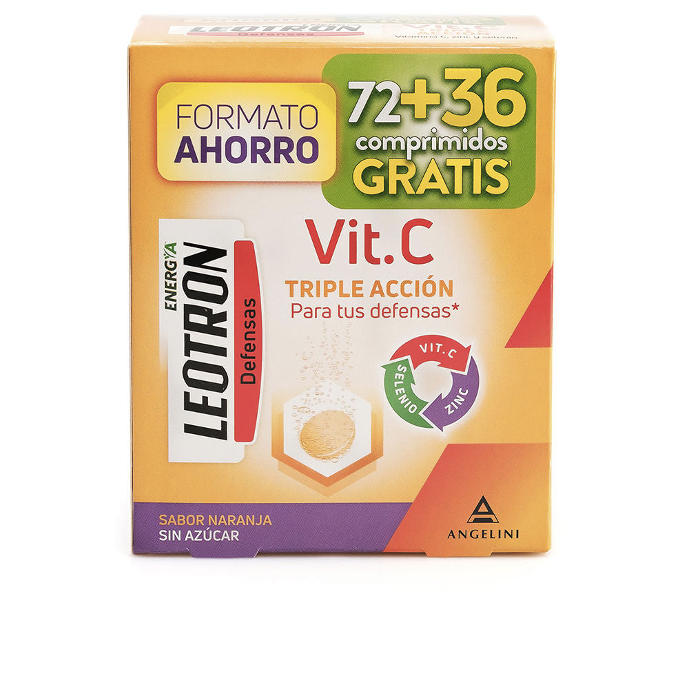 VITAMIN C triple action effervescent tablets 72 + 36 as a gift #Orange 54 u
