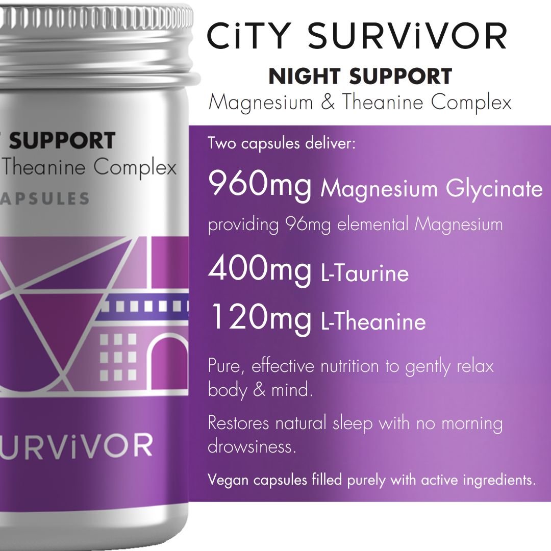 City Survivor Night Support - Magnesium and L-Theanine supplement